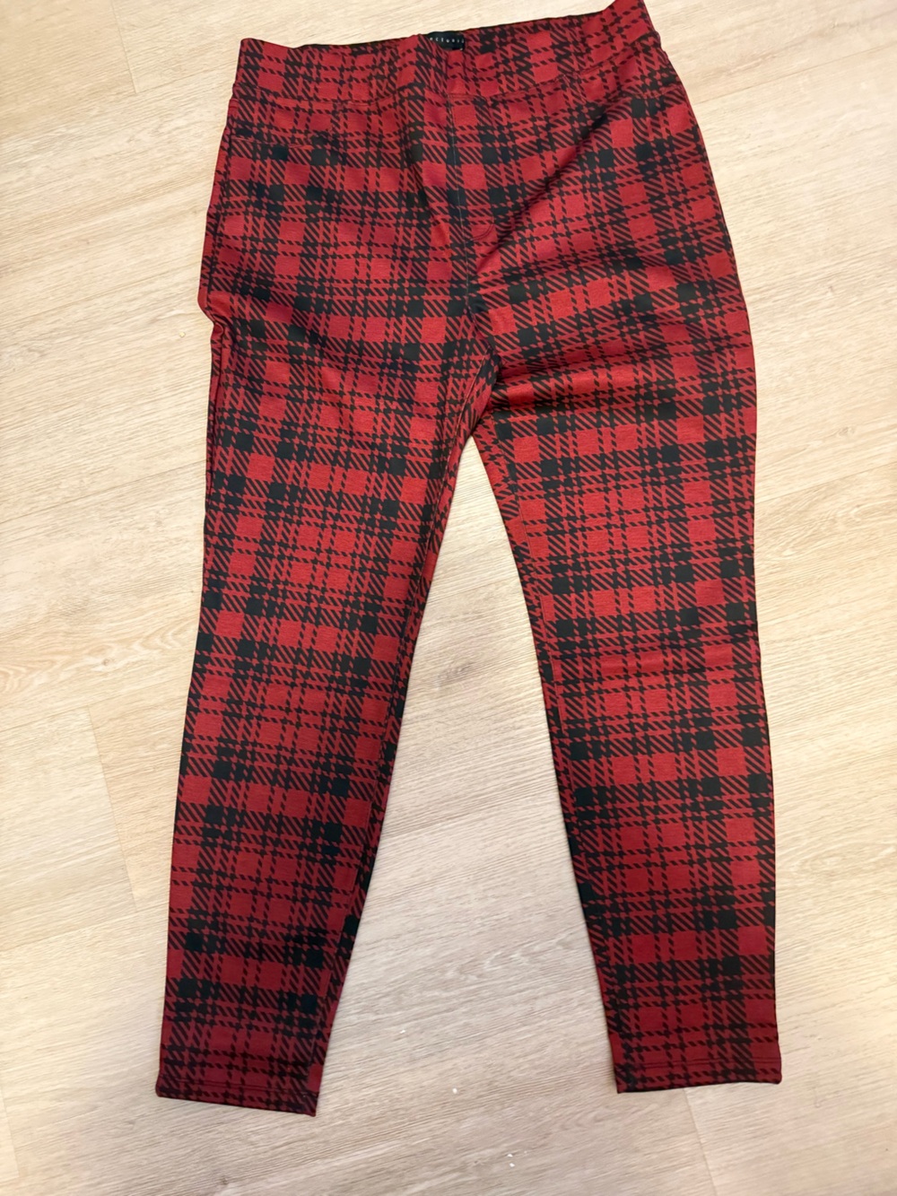 Sanctuary Red and Black Plaid Pants